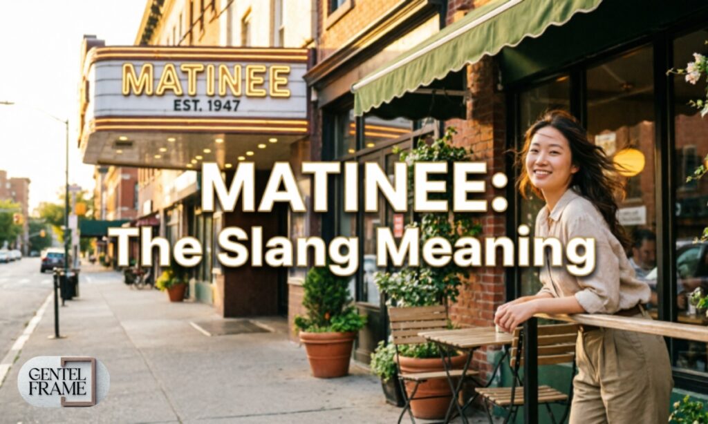 Matinee meaning slang