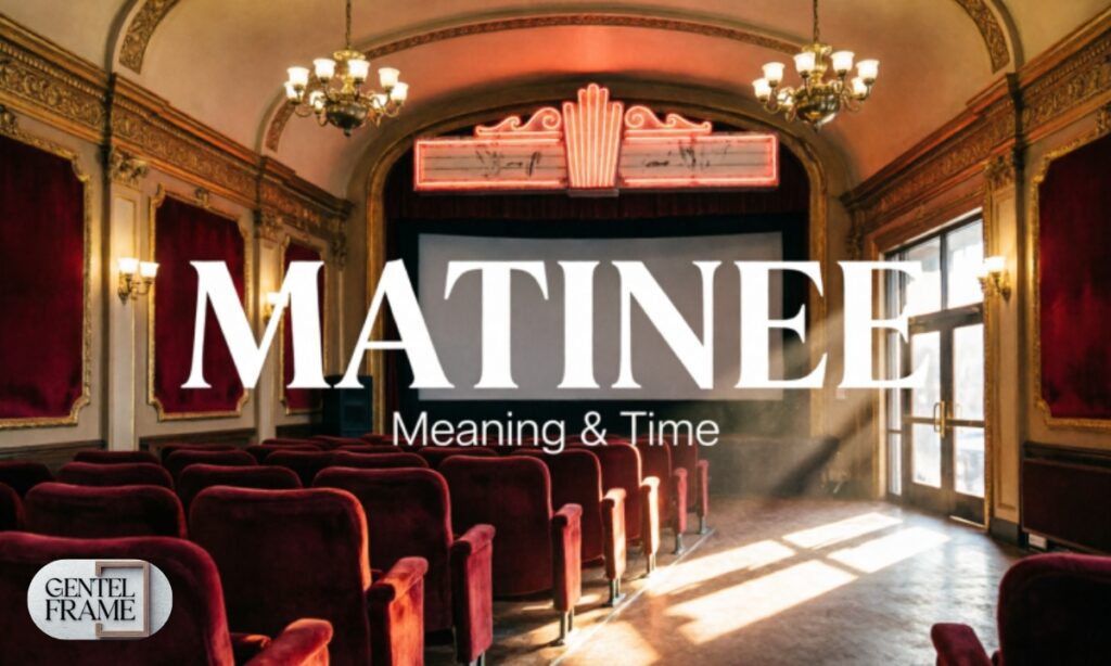 Matinee meaning time